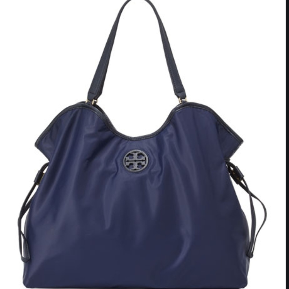 TORY BURCH NYLON NAVY TOTE